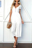 Button Pocket V Neck Jumpsuit