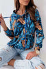 Print Drawstring Hoodie