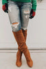 High Heels Zipper Knee Boots