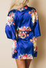 Floral Print Belted Robe