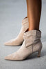 Pointed Low Heel Ankle Boot