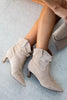 Pointed Low Heel Ankle Boot
