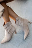 Pointed Low Heel Ankle Boot