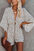 Print Bat Knot Romper