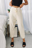 Solid Knit Drawstring Pants