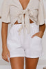 Drawstring Waist Pockets Shorts