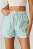 Drawstring Waist Pockets Shorts