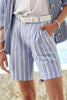 Stripe Pockets Shorts