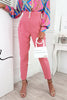 Button High Waist Trouser Pants