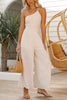 One Shoulder Straps Wide Leg Jumpsuits