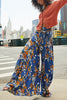 Print Belted Palazzo Pant