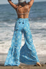Print Belted Palazzo Pant