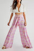Print Belted Palazzo Pant