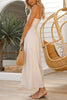 One Shoulder Straps Wide Leg Jumpsuits