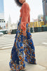 Print Belted Palazzo Pant