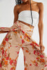 Print Belted Palazzo Pant
