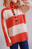 Saturday In the Park Stripe Button Sweater