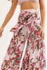 Print Belted Palazzo Pant