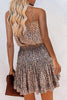 Print V Neck Slip Mini Dress
