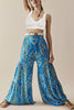 Print Belted Palazzo Pant