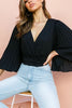 Dance All Night Kimono Sleeve Wrap Top