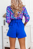 Floral Button Shirt Shorts Set