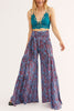 Print Belted Palazzo Pant