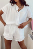 Ruffles Blouse Shorts Set