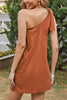 Bow Tie One Shoulder Mini Dress