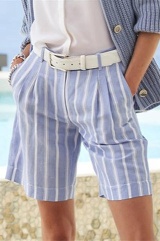 Stripe Pockets Shorts