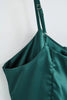 Satin Gathered Bust Slip Mini Dress