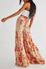 Print Belted Palazzo Pant