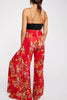 Print Belted Palazzo Pant