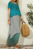 Color Block Layer Maxi Dress