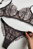 French Lace embroidery Lingerie Set