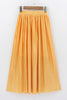 Metallic Pleated Maxi Skirts