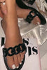 Gradient Chains Flat Slipper