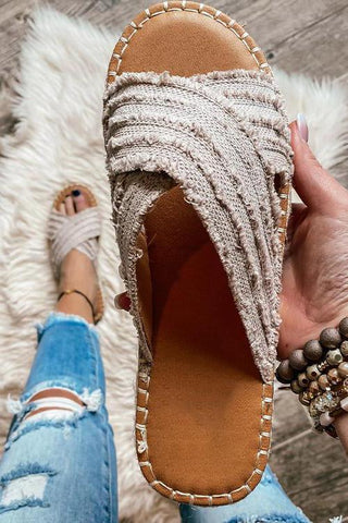 Cleo espadrille slides