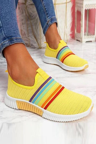 Rainbow Slip On Sneakers