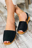 Faux Leather Peep Toe Slingback Sandals