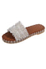 Pearl Tassels Flat Slipper