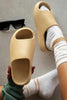 Open Toe Chunky Footbed Slippers