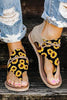 Lace-up Zip Flat Sandals