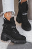 Suede High Thick Soles Boots