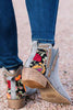 Floral Embroidered Ankle Booties
