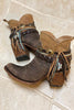 Fringed Western Boho Bootie Boots