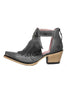 Hollow Tassels Chunky Heels Ankle Boots