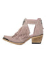 Hollow Tassels Chunky Heels Ankle Boots