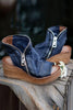 Open Toe Side  Exposed Zipper Wedge
