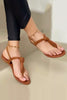 Twist Flip Flops Flats Sandals